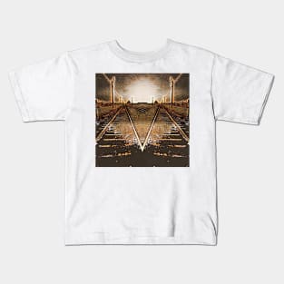 TRAIN TRACKS. DIVERGENT VIEW.... INFINITE POSSIBILITIES Kids T-Shirt